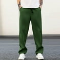 thumbnail image 3 of Sweatpants for Men 2025 Elastic Waist Drawstring Loose Straight Leg Joggers with Pockets Mens Casual Pants Trousers, 3 of 8