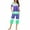 Green, variant on Besolor Womens 2 Piece Loungewear Sets Tie Dye Crewneck Short Sleeve Tops and Capris Pants Pajamas Sleepwear