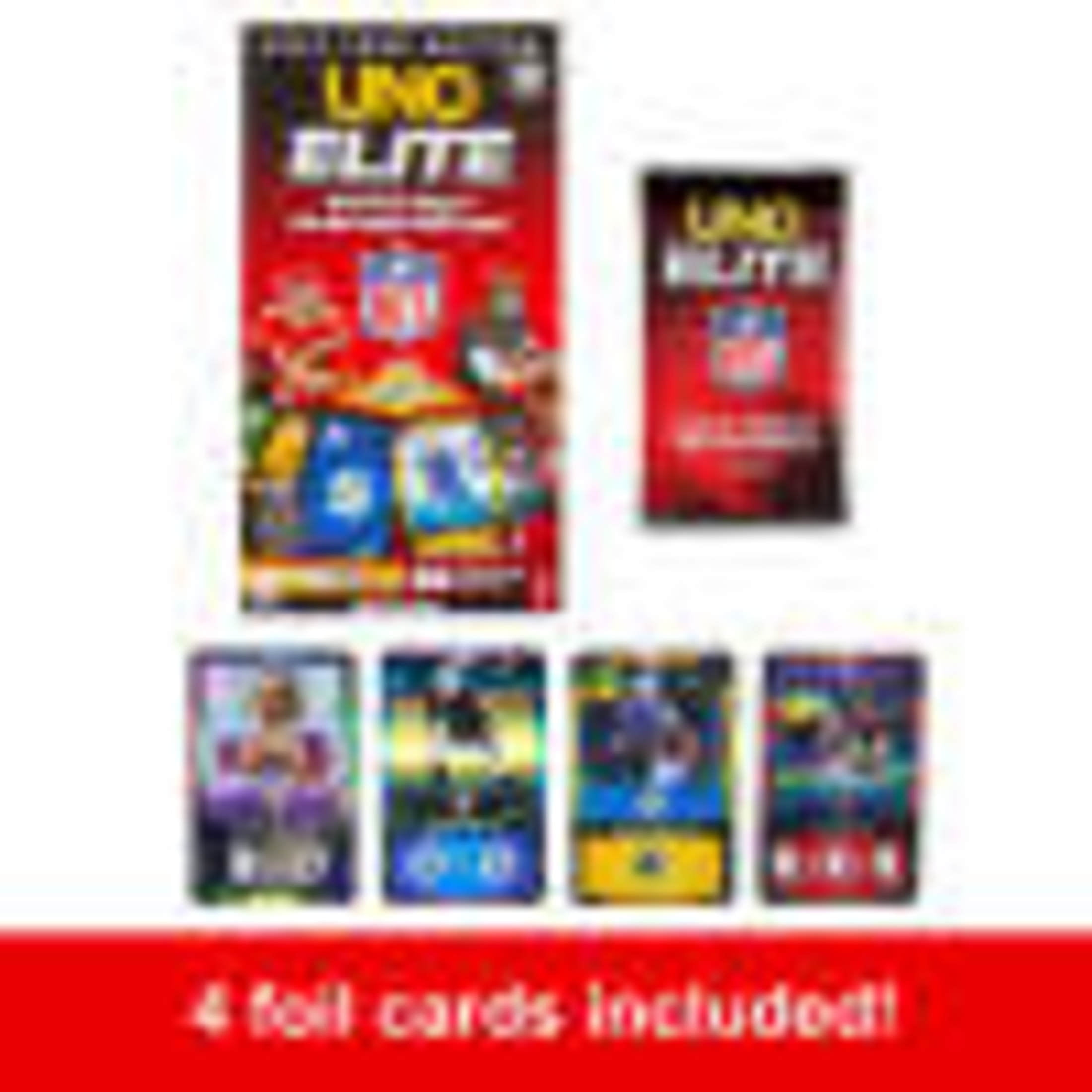 uno elite rare cards UNO Elite NFL Collector Cards with 4 Foil Surprise Cards