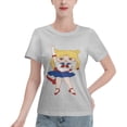 thumbnail image 1 of T-Shirt Basique à Manches Courtes pour Femmes Sailor Moon Édition Q Tsukiha, 1 of 6