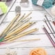 thumbnail image 5 of Bamboo Tunisian Crochet Hook Set with Cable, 23-Piece Knitting Tool Kit, 3-10mm Carbonized Needle & Bead for Crafting Projects, 5 of 5
