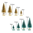 thumbnail image 2 of Toudaret 8Pcs Mini Christmas Trees Bottle Brush Trees with Wood Base, Christmas  Trees for Tabletop Christmas Decor Holiday Winter Decorations, 2 of 5