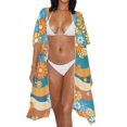 thumbnail image 3 of HELLHERO High Quality Fabrics Bathing Suit Cover Up for Beach Lightweight Quick Dry Multi-Floral, 3 of 6