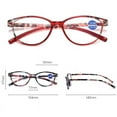 thumbnail image 2 of 3 Pack Womans Presbyopic Glasses Spring Hinge Reading Glasses Blue Light Blocking Grace Readers, 2 of 4