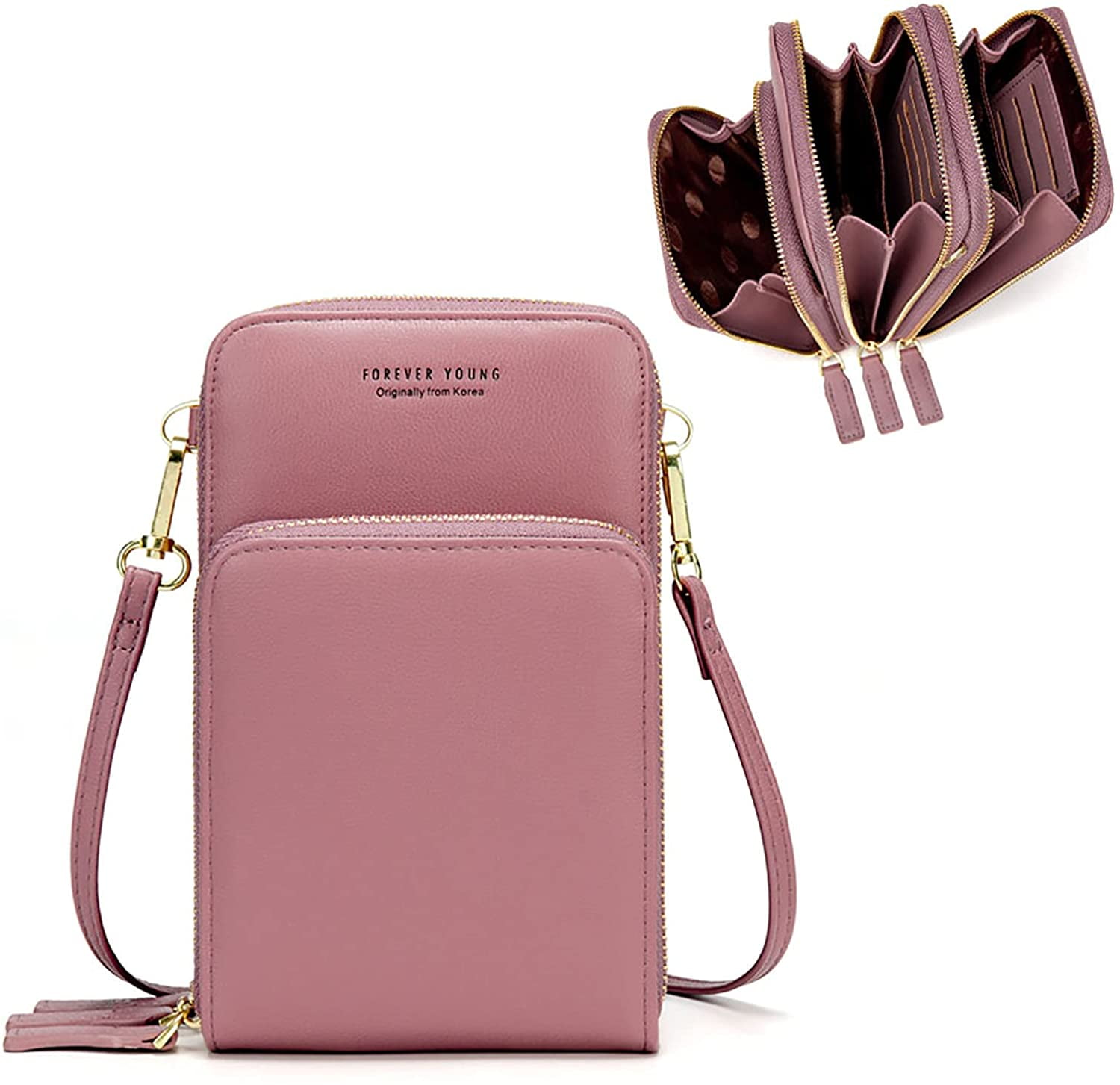 Gifts Women Girls Handbags Cell Phone Bag Small Flap Shoulder Bag Mini Clutch 