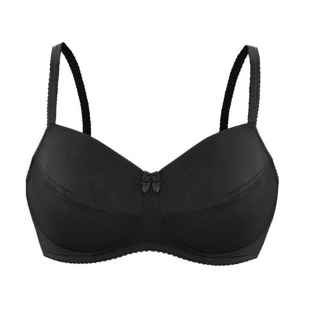 

Ultra-Thin Bra Without Steel Ring Large Size Bra Black Underwear 75C