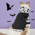 thumbnail image 4 of Dog Halloween Sweatshirt, Warm Polyester Soft Cute Skull Pattern Doggie Winter Clothes  For Small Medium Pets, 4 of 8