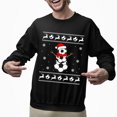 thumbnail image 2 of Christmas Sweatshirt, Funny Ugly Christmas Sweater, Soccer Snowman Ugly Christmas Sweater, Funny Football Christmas Sweater, 2 of 5