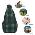 thumbnail image 5 of Women Men Scottish Tartan Plaid Crossbody Sling Bag Casual Chest Bakpack, 5 of 6