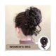 thumbnail image 3 of Women Wig Fashion Fluffy Natural Exquisite Makeup Tool Artificial Fibers Female Octopus Hair Bag Meatball Headdresses Wig for Bride - Brown, 3 of 5
