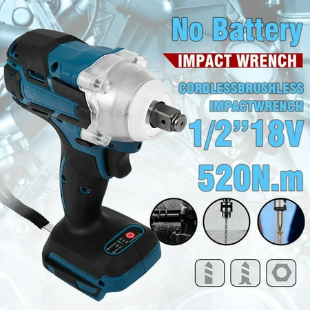 

TOY LIFE For Maki-Ta Battery Dtw285Z Cordless Brushless Impact Wrench 18V 520Nm 1/2 Power