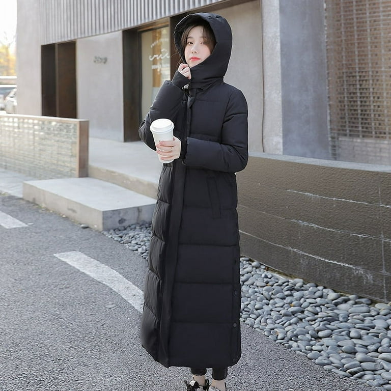 DanceeMangoo Winter Coat Women Fashion Korean Slim White Jacket