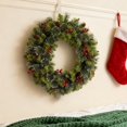 thumbnail image 4 of Oioii Christmas Spruce Wreath with Pine Cones, Berry Clusters Frosted Branches Holiday Decor.Adds Rustic Festive Charm to Home, Office, Christmas Party Winter Celebrations, 4 of 9