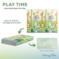 thumbnail image 6 of Dream On Me Play Time Reversible Baby Play Mat Foldable Extra Large Thick Foam Crawling Playmats for Toddlers Waterproof Portable Playmat Yoga/Picnic/Game Mat Indoor/Outdoor, Happy Animals Footprint, 6 of 6