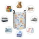 thumbnail image 4 of Balery Cute Shark Cesta de ropa redonda con asas, impermeable, independiente, para ropa, juguetes, dormitorio y familia-Small, 4 of 6