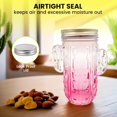 thumbnail image 4 of 14 oz Colorful Cactus Glass Mason Jar – Mix & Match 6 Vibrant Colors, Large & Durable! (Blue), 4 of 6