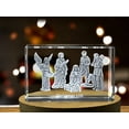 thumbnail image 3 of A Night of Wonder | Christmas Crib 3D Engraved Crystal, 3 of 6
