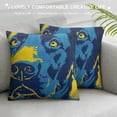 thumbnail image 3 of Dog Throw Pillow Cover Animal Portrait Face Head Sketch Furry Pet Puppy Cartoon Pillow Case Inch Decorative Men Women Boy Girl Room Cushion Cover for Home Couch Bed, 3 of 5