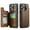 Brown, variant on For iPhone 16 Pro Max Case with Card Holder, Wallet Case for Women Men with RFID Blocking, Durable Leather Kickstand Magnetic Clasp Shockproof for iPhone 16 Pro Max
