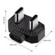 thumbnail image 4 of Convertidor de carga rápida Sidaley USB C hembra a macho tipo C dual negro, 4 of 6