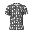 thumbnail image 3 of Naloa Lovely Penguin Men's T-Shirt Sport T-shirt Men's Basic Tee Casual Men's Shirt, Round Neck, Short Sleeves - Small, 3 of 5