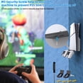 thumbnail image 3 of Soporte de pared para PS5 Slim, soporte para PS5 Slim con 2 soportes extraíbles para mandos, kit de montaje en pared para PS5 detrás del televisor, estante para juegos PS5 Slim para pared, 3 of 8