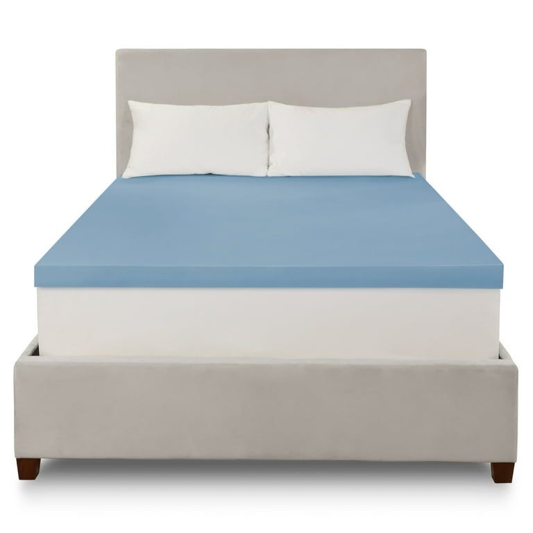 Real Living Real Living Blue 1.5 Memory Foam Mattress Topper