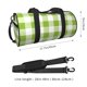 thumbnail image 2 of Balery White Green Plaid Bolsa de Gimnasio para Mujeres y Hombres, Bolsa de Viaje Impermeable, Bolsa de Fin de Semana con Compartimento para Zapatos y Bolsillo Húmedo, 2 of 6