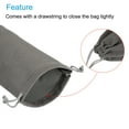 thumbnail image 3 of Unique Bargains 30x15cm Microfiber Pouch, 3Pcs Soft Storage Drawstring Gift Bag, Gray, 3 of 5