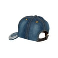 thumbnail image 3 of Top Headwear Studded USA Flag Baseball Cap - Denim, 3 of 4