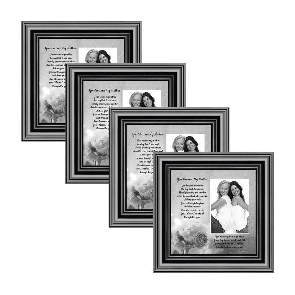 Picture Frame Set, 4 Piece Customizable Gallery Multi pack, 48x8, for