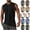 Black, variant on GERsome Men's Tank Tops Gym Muscle Shirts Solid Color Quick Dry Bodybuilding Sleeveless T-Shirts Workout Sports Fitness Tee S-2XL