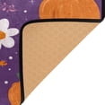 thumbnail image 4 of Non-Slip Area Rug 31"x20" Indoor Washable Floor Mats Carpet Printed for Living Room, Bedroom, Home Decor Orange Pumpkins and Flowers, 4 of 7