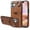 Brown, variant on Case for iPhone 16 Wallet with Credit Card Holder & Finger Ring Kickstand, Premium PU Leather Slim Cover Shockproof Scratch Resistant Full Protection Phone Case for iPhone 16, Brown