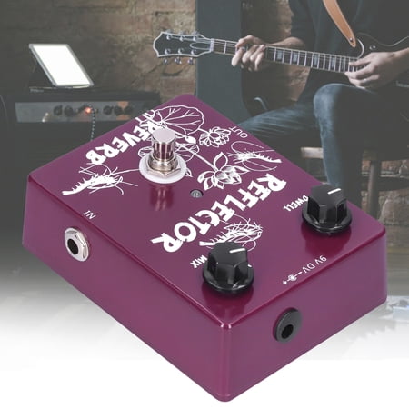 Domqga Portable Electric Guitar Spring Reverb Pedal Reflector Effect ...