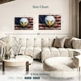 thumbnail image 3 of Elephant Stock Bald Eagle On Us Flag Wall Art - Horizontal Canvas Wall Art - Living Room Wall Decor - Animal Canvas - Brown And Red Decor - 36" x 24", 3 of 4