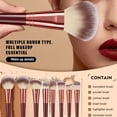 thumbnail image 2 of 32-Piece Makeup Brush Set, Synthetic Fiber, Burgundy Rose Gold, 2 of 14