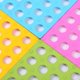 thumbnail image 4 of 6 alfombrillas antideslizantes de PVC para baño y cocina, 30 x 30 cm, color azul, 4 of 5