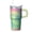 Texture-381, variant on 20oz Travel Coffee Cup with Handle, Geometric Stainless Steel Double Wall Insulated Tumbler Leak Proof Includes Straw
