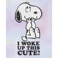 thumbnail image 3 of Peanuts Girls' I Woke Up This Cute Snoopy Tie-Dye Sleep Pajama Set Shorts, 3 of 7