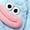 Blue, variant on Soft Plush Loungewear with Shoes, Silly Big Mouth Monster Onesie with Comb, Funny Big Mouth Monster Onesie