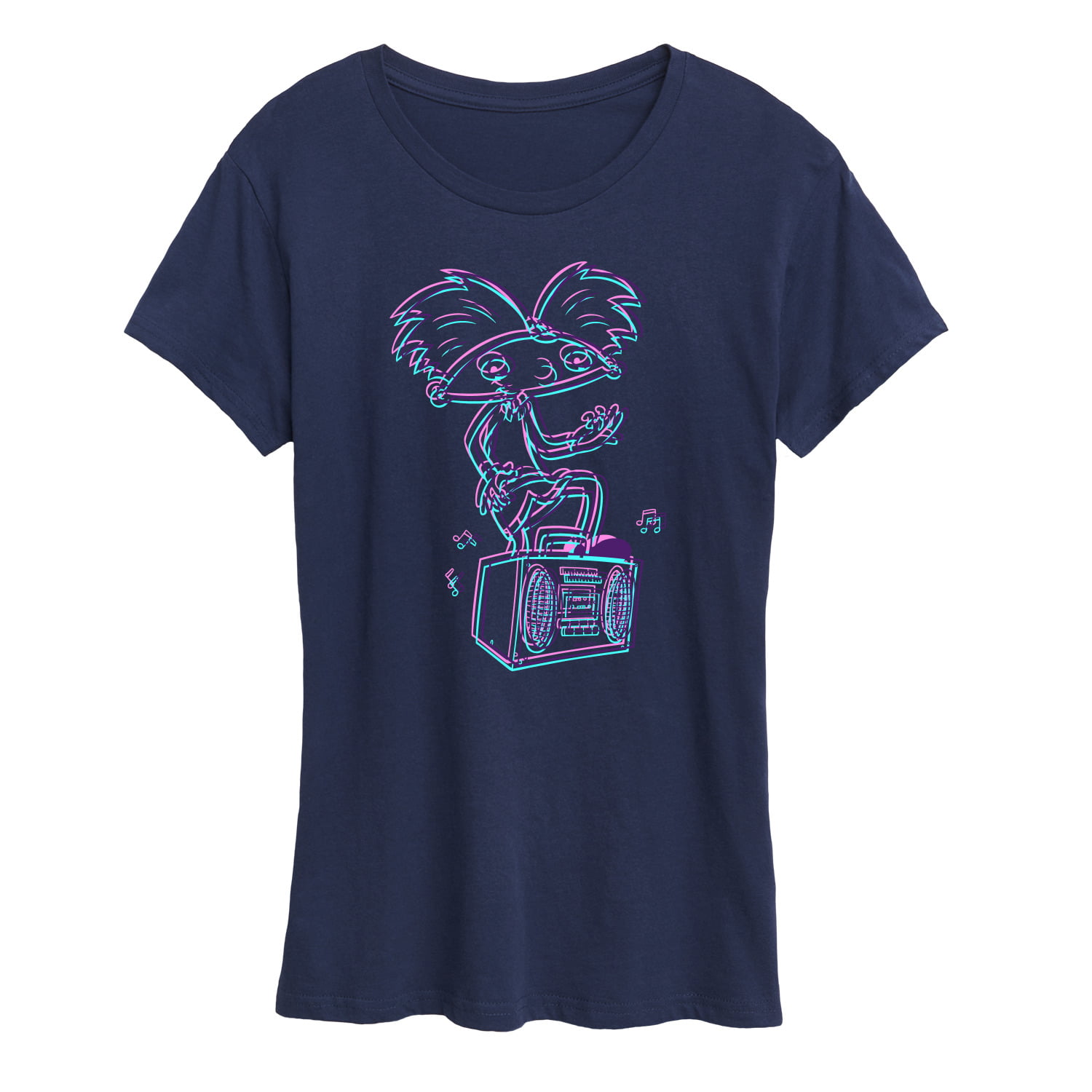 Hey Arnold! - 3D Arnold - Women's Short Sleeve Graphic T-Shirt ...