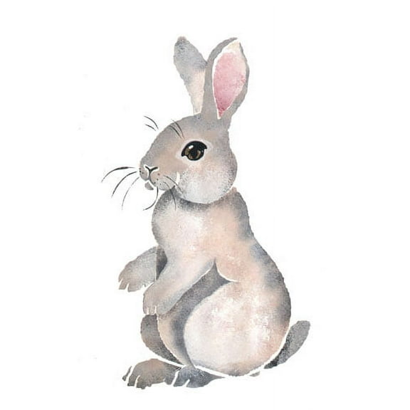 Standing Bunny Wall Stencil - DEE188 by DeeSigns