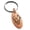 Rose, variant on Stainless Steel Letter W Initial Floral Monogram Engraved Small Oval Charm Keychain Keyring