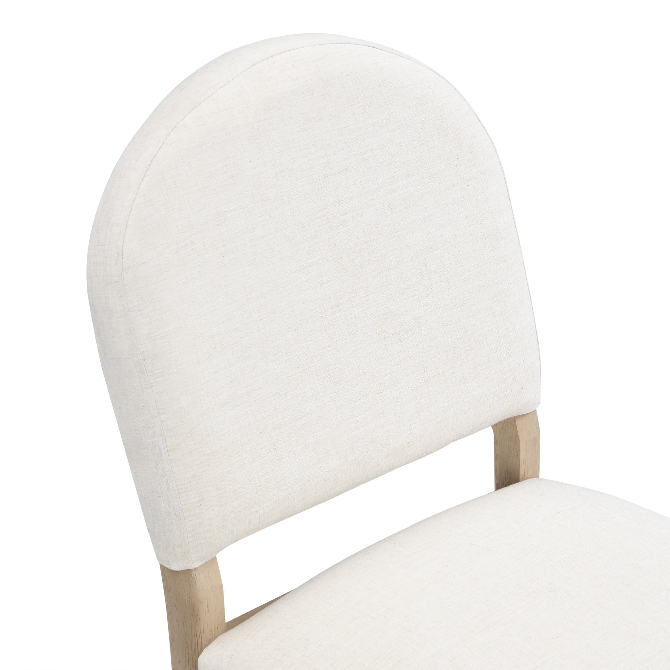 Christopher Knight Home 5-Piece Square Dining Table Set with Upholstered Armless Chairs, Light Ash+Beige
