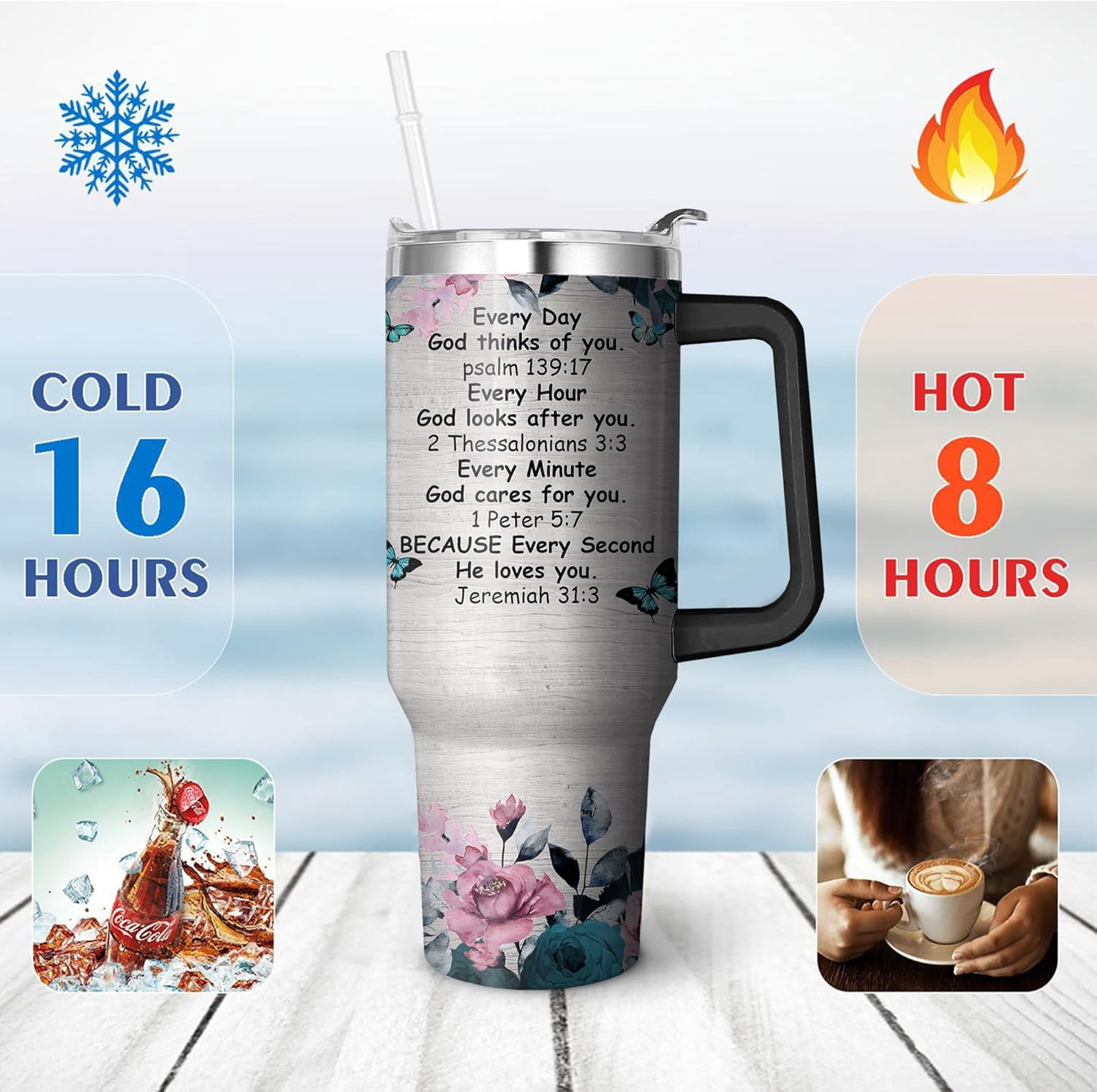40 OZ Autism Mom Cup with Handle and Straw Lid Leak Proof, Stainless Steel Autism Mom Tumbler Gifts Mothers Day, Insulated Autisms Mother Mug Keeps Drinks Hot Cold Ice, Birthday Gift for Women