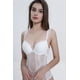 thumbnail image 5 of Mono de encaje sexy francés con parte superior fina y parte inferior gruesa fruncida, ropa interior de soporte, sujetador moldeador de cuerpo para mujer, 5 of 6
