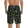 thumbnail image 3 of Gaeub Space Rockets Printed Men's Short Pajama Pants, Lightweight Lounge & Sleep Bottoms Keep You Cool - Medium, 3 of 9
