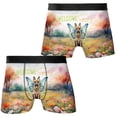 thumbnail image 3 of Welcome Spring Fairy German Shepherd in Flower Meadow All Over Print Boxer Briefs Underwear for Men Dad Alsatian Dog Lover Gifts - 13002, 3 of 6