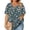 (Fashion 58)Multicolor, variant on Aimik Plus Size Top for Women Summer Gradient Print Crisscross V Neck Short Sleeve Daily Soft Blouses Loose Fit Casual Tops